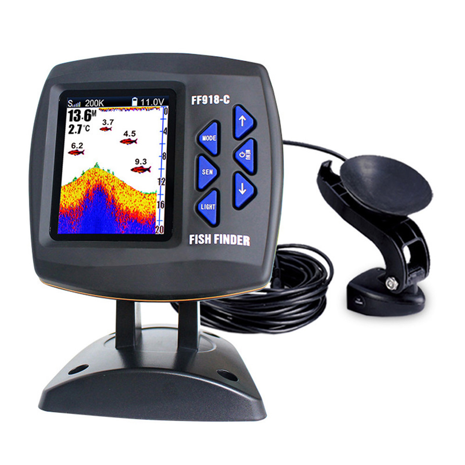 Color Screen Wired Fish Finder - Fishing Boat Depth Finder ulasan dan harga