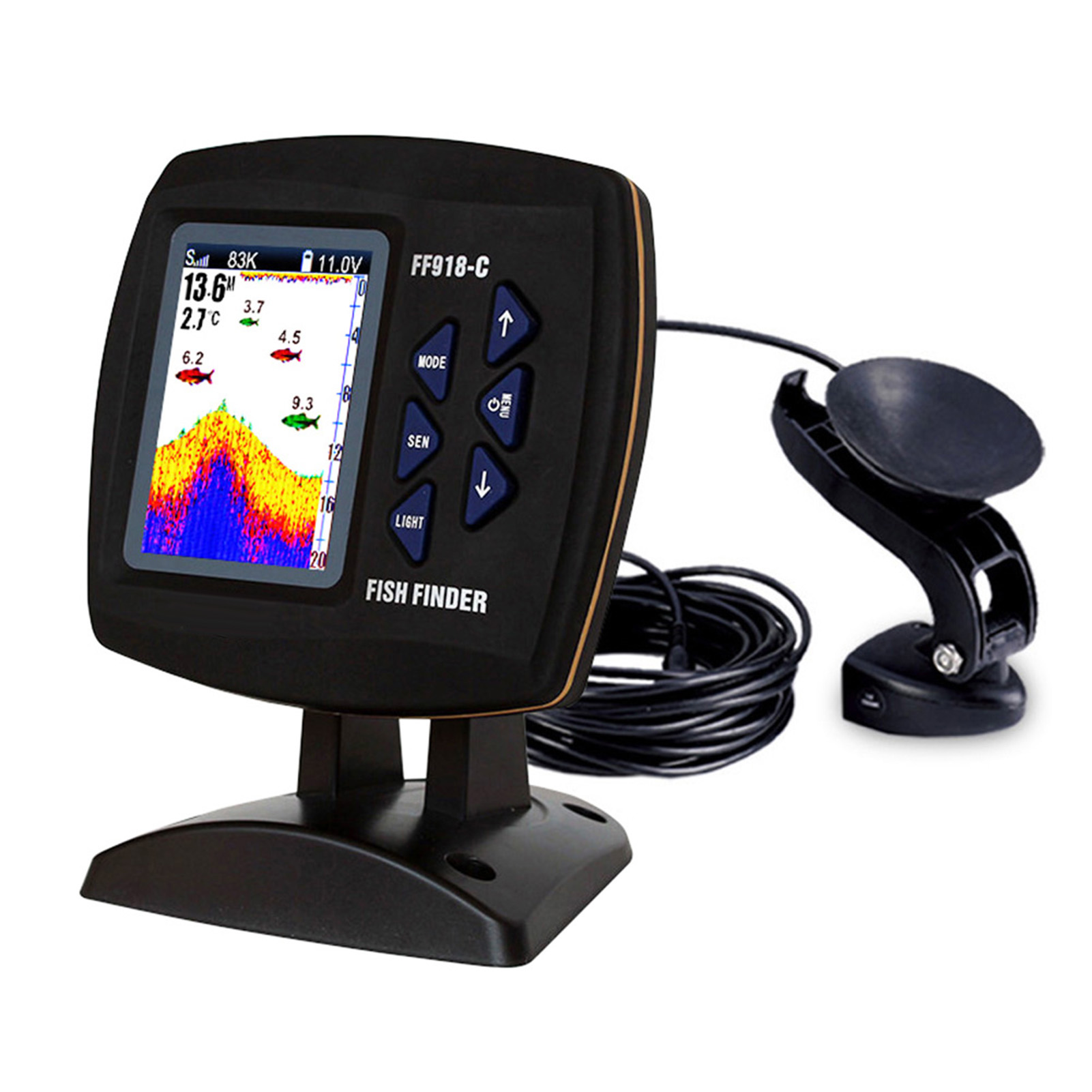 Color Screen Wired Fish Finder - Fishing Boat Depth Finder ulasan dan harga