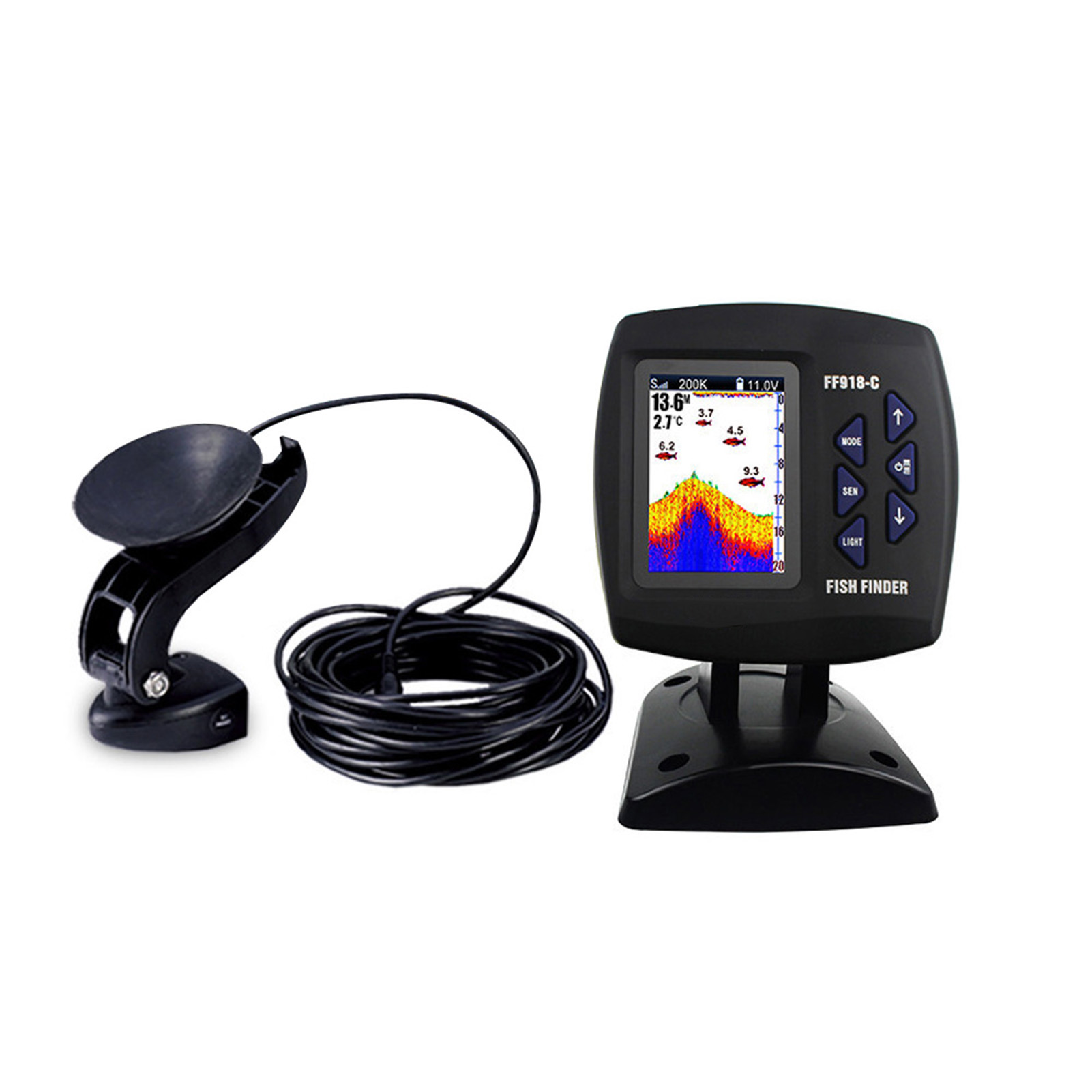 Color Screen Wired Fish Finder - Fishing Boat Depth Finder ulasan dan harga