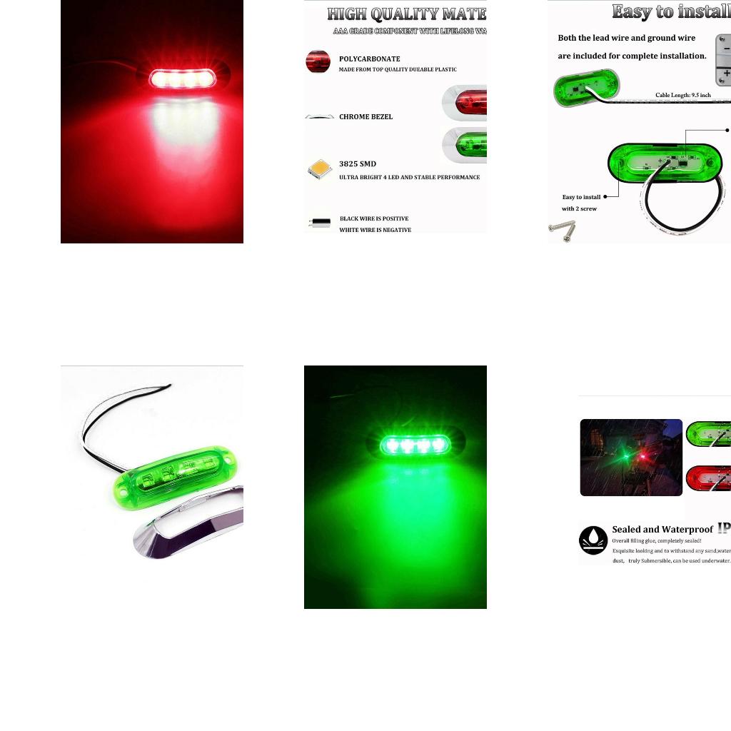 Weather-Resistant Red Green Ma - Fishing Boat Navigation Light ulasan dan harga