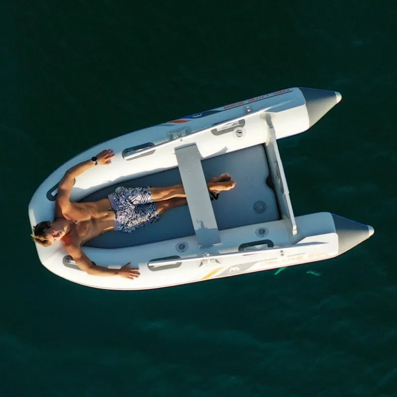 AQUA MARINA Inflatable Boat, 3 - Fishing Boat Aluminum ulasan dan harga