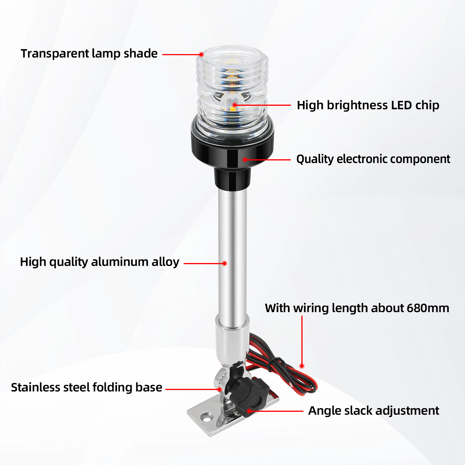 Navigation Light 12inch Marine - Fishing Boat Navigation Light ulasan dan harga