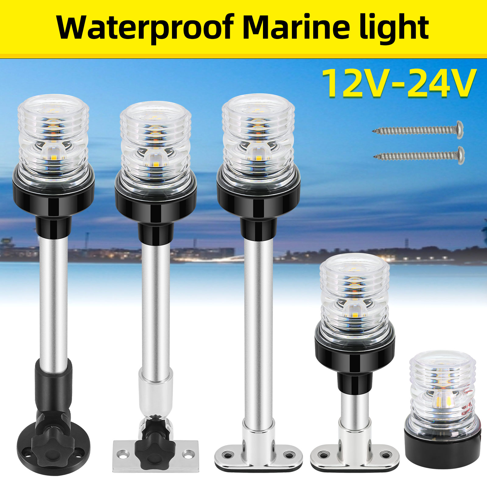 6/12inch LED Fold Yacht Naviga - Fishing Boat Paddle ulasan dan harga