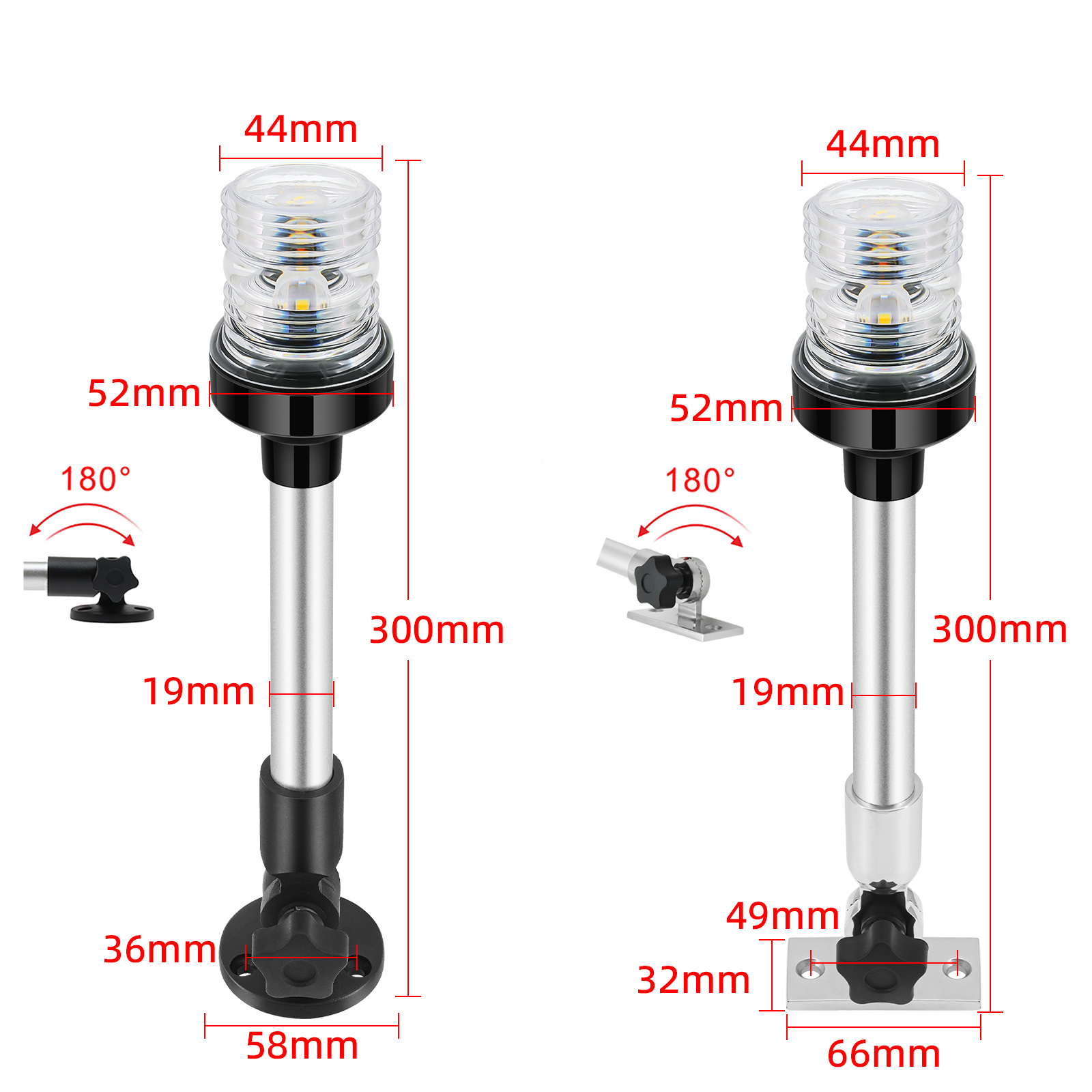 6/12inch LED Fold Yacht Naviga - Fishing Boat Paddle ulasan dan harga