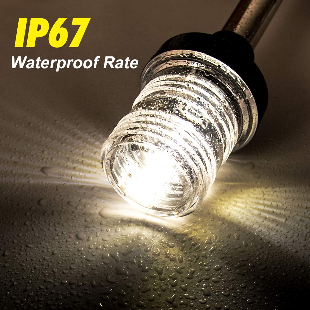 360 Degree White LED Fold Down - Fishing Boat Navigation Light ulasan dan harga