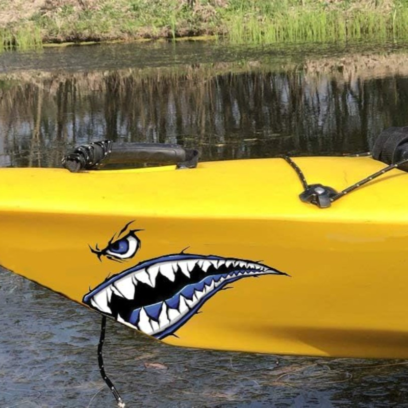2PCS Shark Teeth Mouth Boat St - Fishing Boat Oar ulasan dan harga